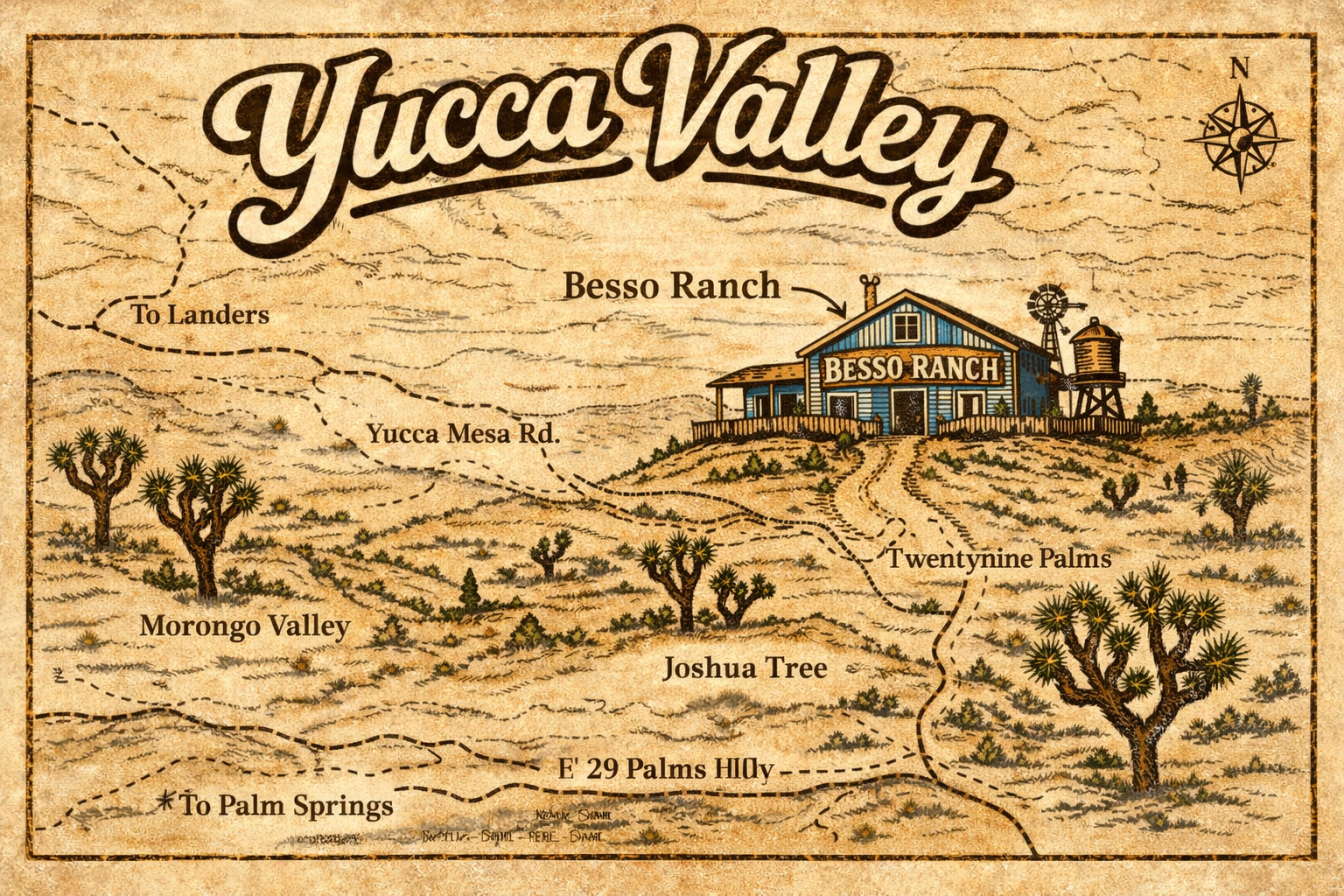 Aerial view of Besso Ranch